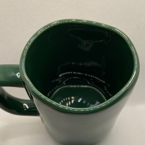 Rae Dunn Santa’s Helper Mug in Green with Cream Letters, NWOT - Picture 4 of 6